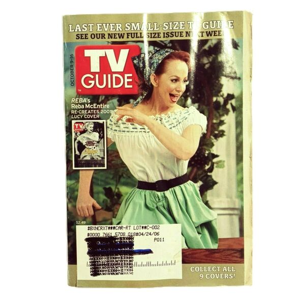 TV Guide Reba McEntire as Lucy Cover 2005 Last Issue Collectible Small Size VTG - Picture 2 of 9